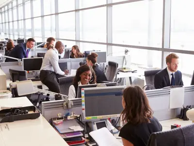 Busy People In An Office