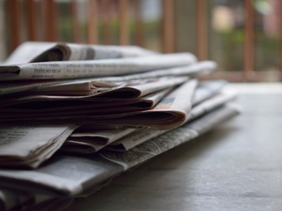 Pile of newspapers